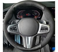 Coprivolante Universale Per BMW G30 G31 G32 G20 G21 G14 G15 G16 X3 G01 X4 G02 X5 G05 Coprivolante per auto personalizzato Treccia scamosciata antiscivolo(Style 18)