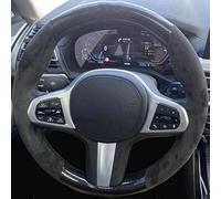 Coprivolante Universale Per BMW G30 G31 G32 G20 G21 G14 G15 G16 X3 G01 X4 G02 X5 G05 Coprivolante per auto personalizzato Treccia scamosciata antiscivolo(Style 8)