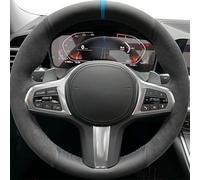 Coprivolante Universale Per BMW G30 G31 G32 G20 G21 G14 G15 G16 X3 G01 X4 G02 X5 G05 Coprivolante per auto personalizzato Treccia scamosciata antiscivolo(Style 12)