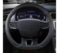 Coprivolante Universale Per Citroen Per Berlingo 2018 2019 2020 2021 2022 D Forma Copertura Volante automobile Cuoio UNITÀ elaborazione antiscivolo Auto(D shape Blue)