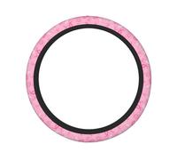 Coprivolante universale per la sensibilizzazione sul cancro al seno da 15 pollici, accessori interni auto resistenti per donne, decorazioni per interni auto con fodera traspirante antiscivolo