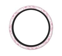 Coprivolante universale per la sensibilizzazione sul cancro al seno da 15 pollici, accessori interni auto resistenti per donne, decorazioni per interni auto con fodera traspirante antiscivolo