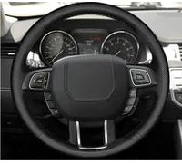 Coprivolante Universale Per Land Per Rover Per Range Per Rover Per Evoque 2012 2013 2014 2015 2016 2017 2018 Accessori copertura pelle volante per auto(White line6)