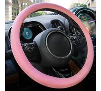 COPRIVOLANTE UNIVERSALE SILICONE ALTA QUALITA INSERTI AUTO CAMPER STERZO ROSA