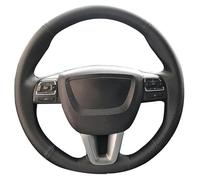 Coprivolante Universale Su misura FAI DA TE Copertura Volante automobile Per Seat Per Leon Per Alhambra Per Toledo 2011 2010 2012 Artificiale Sterzo wrap(Red thread2)