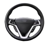 Coprivolante Universale Su misura FAI DA TE Copertura Volante Dell'automobile Per Hyundai Per Veloster 2011-2018 Fibra Pelle Cucito A Mano Volante Treccia(Black thread1)