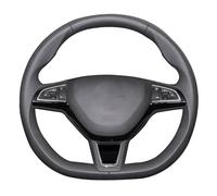 Coprivolante Universale Su misura FAI DA TE Copertura Volante Dell'automobile Per Skoda Per Karoq 2019 2018 2017 2020 2021 Artificiale Volante Pelle Wrap(Beige thread8)