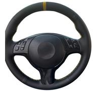 Coprivolante Universale Su misura Treccia Copertura Volante automobile Nappe Pelle Per BMW E46 330i 330Ci E39 540i 525i Per M3 530i Per M5 Accessori Auto(Light Blue Thread)