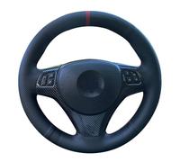 Coprivolante Universale Su misura Treccia Copertura Volante automobile Pelle Artificiale Antiscivolo Per BMW Per M3 E87 E81 E82 E88 X1 E84 E90 E91 E92 E93(Red Thread)