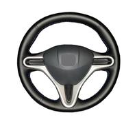 Coprivolante Universale Treccia per volante in pelle artificiale per Civic 2006 2007 2008 2009 2010 2011/Coprivolante per auto su misura(Yellow thread5)