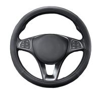 Coprivolante Uversale auto in Similpelle Nero Antiscivolo, diametro da 37 a 39Cm