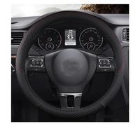 Coprivolante Volante Coprivolante Per Auto Forma D/O 36 Cm In Pelle PU Per Civic Per Ciimo Per Jade Coprivolante Auto Copri (Colore : BLACK O SHAPE 36CM)