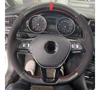 Coprivolante VW Golf7 MK7 Polo Jetta Passat B8 Cucito a mano Carbonio/Alcantara