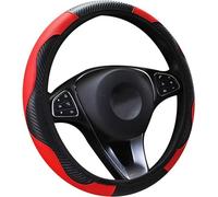 Coprivolanteper Auto per Dacia Sandero 3 / Sandero Stepway III 2021-2024 2025, Pelle Copri Volante Copertura di Volante Coprivolante Traspirante Copri Volante per Auto,Red