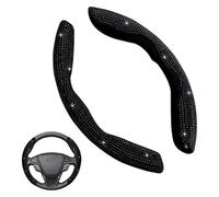 Coprivolanti Auto Per Alfa Per Romeo Per Spider Per Brera Per Matta Per Mito Per Stelvio Per Giulia Copertura Protettiva Per Volante(C/Bling-black)