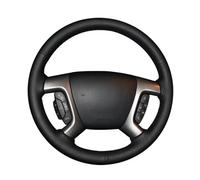Coprivolanti Auto Per Chevrolet Per Captiva 2007-2014 Per Silverado Per GMC Per Sierra 2007-2013 Coprivolante Auto In Microfibra E Pelle Fai Da Te(Orange Thread)