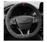Coprivolanti Auto Per Ford Per Focus ST ST-Line 2019-2020 Fiesta ST ST-Line 2018-2019 Coprivolante Per Auto Personalizzato Intrecciato In Vera Pelle Scamosciata Coprivolante (Colore : Style 8)