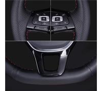 Coprivolanti Auto Per VW Per Golf 4 Per IV Per Passat Per B5 Per Variant Per Polo Per Skoda Per Seat Per Leon Per MK1 Coprivolante Auto Traforato Copertura Volante(Yellow Thread)