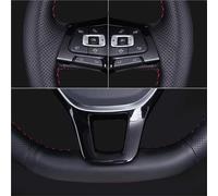 Coprivolanti Auto Per VW Per Skoda Per Seat Per Leon Per MK1 Per Golf Per 4 Per IV Per Passat Per B5 Per Variant Per Polo Coprivolante Auto Traforato Copertura Volante(Yellow Thread)