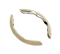 Coprivolanti Copertura antiscivolo per volante in pelle scamosciata per Toyota GR GAZOO RACING per Toyota per Yaris Hilux per Corolla per Prius Coprivolante auto(2Piece-beige)