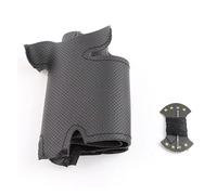 Coprivolanti Coprivolante in microfibra nera per auto, per Ford Mustang 2009-2014, fai da te. Coprivolante auto(Black thread)