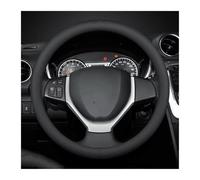 Coprivolanti Coprivolante in pelle traspirante antiscivolo per auto per Suzuki S-Cross, Swift, SX4, Vitara, Jimny, Grand, Vitara, Baleno, Ciaz, Samurai Coprivolante auto(Style C black)