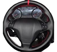 Coprivolanti Coprivolante In Similpelle Nera Intrecciata Per Fiat Punto Bravo Linea Qubo Doblo Grande Punto Accessori Auto(Gray Thread)