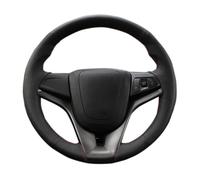 Coprivolanti Coprivolante nero in similpelle cucito a mano per Chevrolet Cruze 2009-2014 Aveo 2011-2014 Holden Cruze 2010(Red Blue Thread)