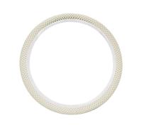 Coprivolanti Coprivolante Per Auto 1 Pezzo Senza Anello Interno, Estivo, In Seta Di Ghiaccio, Traspirante, Antiscivolo, Elastico, Universale(11grid-Beige 1Piece)