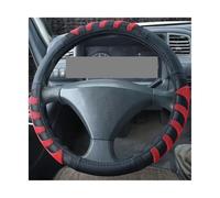 Coprivolanti Coprivolante per auto e camion, diametro 40/42/45/47/50 cm, in similpelle antiscivolo, in gomma, accessori per interni auto, stile auto(45CM Red)