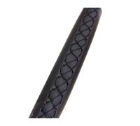 Coprivolanti Coprivolante per auto in pelle scamosciata nera cucito a mano fai da te per BMW E46 per M3 E39 330i 540i 525i 530i 330Ci 2001 2002 2003 Coprivolante auto(Black thread)
