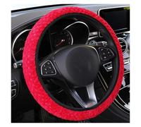 Coprivolanti Coprivolante universale da 37-39 cm, copri cambio antiscivolo resistente all'usura, copri freno a mano, ricambi auto Coprivolante auto(Red)