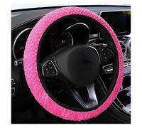 Coprivolanti Coprivolante universale da 37-39 cm, copri cambio antiscivolo resistente all'usura, copri freno a mano, ricambi auto Coprivolante auto(Rose Red)