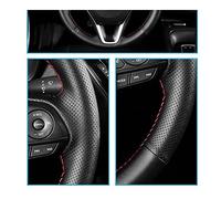 Coprivolanti per auto Coprivolante Auto Fai Da Te In Pelle Artificiale Nera Per Sport M3 E90 E91 E92 E93 E87 E81 E82 E88 Serie 3 2005-2017 Coprivolante Auto(Light Blue Thread)