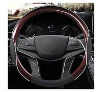 Coprivolanti per auto Coprivolante Auto In Fibra Di Carbonio Antiscivolo Per Cadillac CT4 CT5 XT4 CT6 XT6 ATS SRX XTS CTS EXT XT5 38cm Accessori Copristerzo(Caffè)
