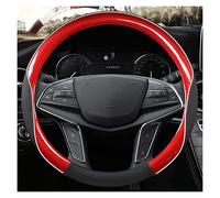 Coprivolanti per auto Coprivolante Auto In Fibra Di Carbonio Antiscivolo Per Cadillac CT4 CT5 XT4 CT6 XT6 ATS SRX XTS CTS EXT XT5 38cm Accessori Copristerzo(Rosso)