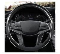 Coprivolanti per auto Coprivolante Auto In Fibra Di Carbonio Antiscivolo Per Cadillac CT4 CT5 XT4 CT6 XT6 ATS SRX XTS CTS EXT XT5 38cm Accessori Copristerzo(Nero)