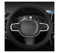 Coprivolanti per auto Coprivolante Auto In Pelle Di Mucca Scamosciata Antiscivolo Per Volvo Per XC40 Per XC60 Per XC90 Per V40 Per S90 Per S80 Per S60 Per S40 Copristerzo(Nero)