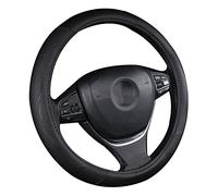 Coprivolanti per auto Coprivolante In Pelle Antiscivolo Per Auto Copertura Protettiva Per Volante Universale Per Auto Fashion Style 38cm Copristerzo(305black)