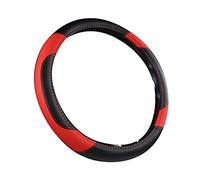 Coprivolanti per auto Coprivolante In Pelle Antiscivolo Per Auto Copertura Protettiva Per Volante Universale Per Auto Fashion Style 38cm Copristerzo(1501 red)