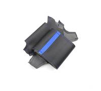 Coprivolanti per auto Coprivolante In Pelle Cucito A Mano Per BMW X3 E83 X5 E53 2003 2004 2005 2006 2007 2008 2009 2010 Coprivolante Auto(Blue line-Blue bar)