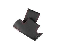 Coprivolanti per auto Coprivolante In Pelle Nera Intrecciata Per VW Per Golf 5 V Per Touran Per Polo 2003 2004 2005 2006 volante(Black-red line)