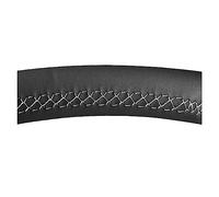 Coprivolanti per auto Coprivolante Per Auto Cucito A Mano In Pelle Artificiale Nera Per Isuzu Per D-MAX 2013-2018 Per Mu-X 2013-2018 Copristerzo(White Thread)