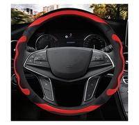 Coprivolanti per auto Coprivolante Per Auto In Pelle Microfibra Antiscivolo Per Cadillac CT4 CT5 XT4 CT6 XT6 ATS SRX XTS CTS EXT XT5 38cm Accessori Copristerzo(Rosso)