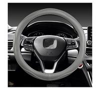 Coprivolanti per auto Coprivolante Per Auto In Vera Pelle 37-38CM Per Accord Per City Per Civic Per Fit Per Brio Per CRV Per HRV Per XRV Per Mobilio Copristerzo(GREY O SHAPE)