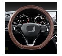 Coprivolanti per auto Coprivolante Per Auto In Vera Pelle 37-38CM Per Accord Per City Per Civic Per Fit Per Brio Per CRV Per HRV Per XRV Per Mobilio Copristerzo(COFFEE D SHAPE)