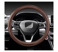 Coprivolanti per auto Coprivolante Per Auto In Vera Pelle 37-38CM Per Accord Per City Per Civic Per Fit Per Brio Per CRV Per HRV Per XRV Per Mobilio Copristerzo(COFFEE O SHAPE)
