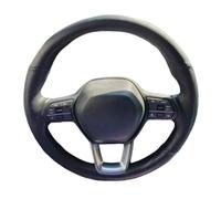 Coprivolanti per auto Per Civic Antiscivolo Confortevole Coprivolante Per Auto In Pelle Microfibra 11 XI 2021-2022 Wrap Coprivolante Auto(Nero)