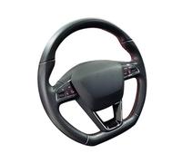 Coprivolanti per auto Per Seat Per Leon Per Cupra R ST Per Ateca Per FR Coprivolante Per Auto In Pelle Artificiale Antiscivolo Copri Volante(Arancia)