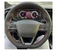 Coprivolanti per auto Per Seat Per Leon Per Cupra ST 2013-2019 Per Ateca Per FR 2016-2019 Copertura Del Volante Dell'auto Coprivolante Auto(Arancia)
